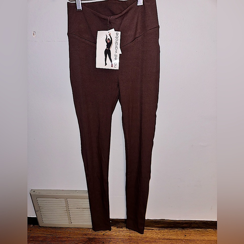 NWT Naked Wardrobe Snatched Ribbed Leggings Size M